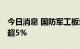 今日消息 国防军工板块异动拉升 盛路通信涨超5%