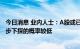 今日消息 业内人士：A股或已步入“底部区间”，市场进一步下探的概率较低