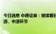 今日消息 中原证券：继续看好军工板块盈利强、高成长的上游、中游环节