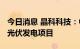 今日消息 晶科科技：中标建德三都镇70MW光伏发电项目