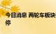 今日消息 两轮车板块开盘活跃 永安行逼近涨停