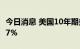 今日消息 美国10年期美债收益率跌至日低3.77%