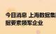 今日消息 上海数据集团揭牌成立 致力成为数据要素领军企业