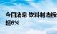 今日消息 饮料制造板块持续拉升 国投中鲁涨超6%