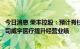 今日消息 荣丰控股：预计脊柱带量政策实施有利于控股子公司威宇医疗提升经营业绩