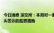 今日消息 深交所：本周对一家会员及两名保荐代表人采取口头警示的监管措施