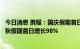 今日消息 携程：国庆假期首日本地、周边旅游产品订单较中秋假期首日增长98%