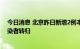 今日消息 北京昨日新增2例本土确诊病例，含1例无症状感染者转归