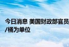 今日消息 美国财政部官员：俄罗斯石油的价格上限将以美元/桶为单位