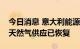 今日消息 意大利能源公司：俄经奥地利对意天然气供应已恢复