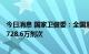 今日消息 国家卫健委：全国累计报告接种新冠病毒疫苗343728.6万剂次