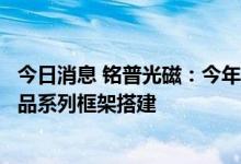 今日消息 铭普光磁：今年预计基本完成基于磷酸铁锂电芯产品系列框架搭建