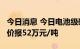 今日消息 今日电池级碳酸锂涨2500元/吨  均价报52万元/吨