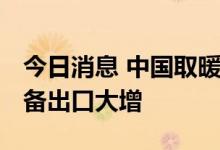 今日消息 中国取暖设备火到欧洲 义乌取暖设备出口大增