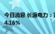 今日消息 长源电力：第三季度发电量同比增34.16%