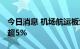 今日消息 机场航运板块持续下挫 吉祥航空跌超5%