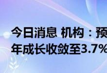 今日消息 机构：预估2023年服务器整机出货年成长收敛至3.7%