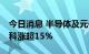 今日消息 半导体及元件板块异动拉升 龙芯中科涨超15%