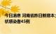 今日消息 河南省昨日新增本土确诊病例13例 新增本土无症状感染者45例