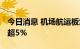 今日消息 机场航运板块持续走低 上海机场跌超5%