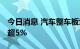 今日消息 汽车整车板块异动拉升 江淮汽车涨超5%