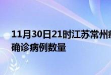 11月30日21时江苏常州疫情累计确诊人数及常州今日新增确诊病例数量
