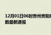 12月01日06时贵州贵阳疫情新增多少例及贵阳疫情确诊人数最新通报