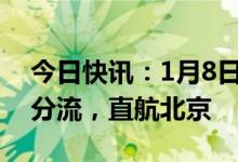 今日快讯：1月8日起这些国际航班取消入境分流，直航北京
