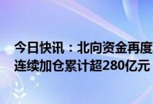 今日快讯：北向资金再度单边净买入77亿元，近4个交易日连续加仓累计超280亿元