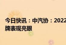 今日快讯：中汽协：2022年汽车出口突破300万辆，中国品牌表现亮眼