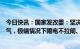 今日快讯：国家发改委：坚决做到非极端情形不限电、不限气，极端情况下限电不拉闸、限气不关阀