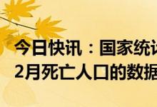 今日快讯：国家统计局：暂时还没有2022年12月死亡人口的数据