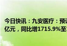 今日快讯：九安医疗：预计2022年归母净利润165亿元-175亿元，同比增1715.9%至1825.95%