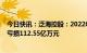 今日快讯：泛海控股：2022年预亏70亿元-100亿元，上年亏损112.55亿万元