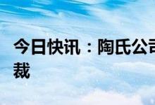 今日快讯：陶氏公司任命朱成怡为大中华区总裁