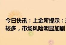 今日快讯：上金所提示：近期影响市场运行的不确定性因素较多，市场风险明显加剧