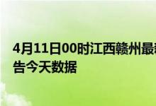 4月11日00时江西赣州最新疫情确诊人数及赣州疫情最新通告今天数据