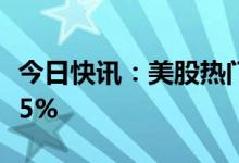 今日快讯：美股热门中概股普涨，唯品会涨超5%