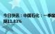 今日快讯：中国石化：一季度归母净利润201.02亿元，同比降11.83%