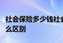 社会保险多少钱社会保险和农村合作医疗有什么区别