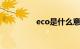 eco是什么意思知识介绍