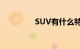 SUV有什么特点知识介绍