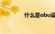 什么是obu设备知识介绍