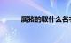 属猪的取什么名字旺财知识介绍