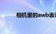 相机里的awb表示什么知识介绍