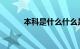 本科是什么什么是本科知识介绍