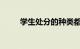 学生处分的种类都有什么知识介绍