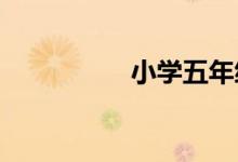 小学五年级面积练习题