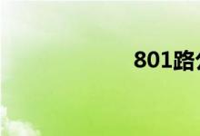 801路公交车路线