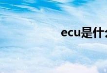 ecu是什么意思车上的
